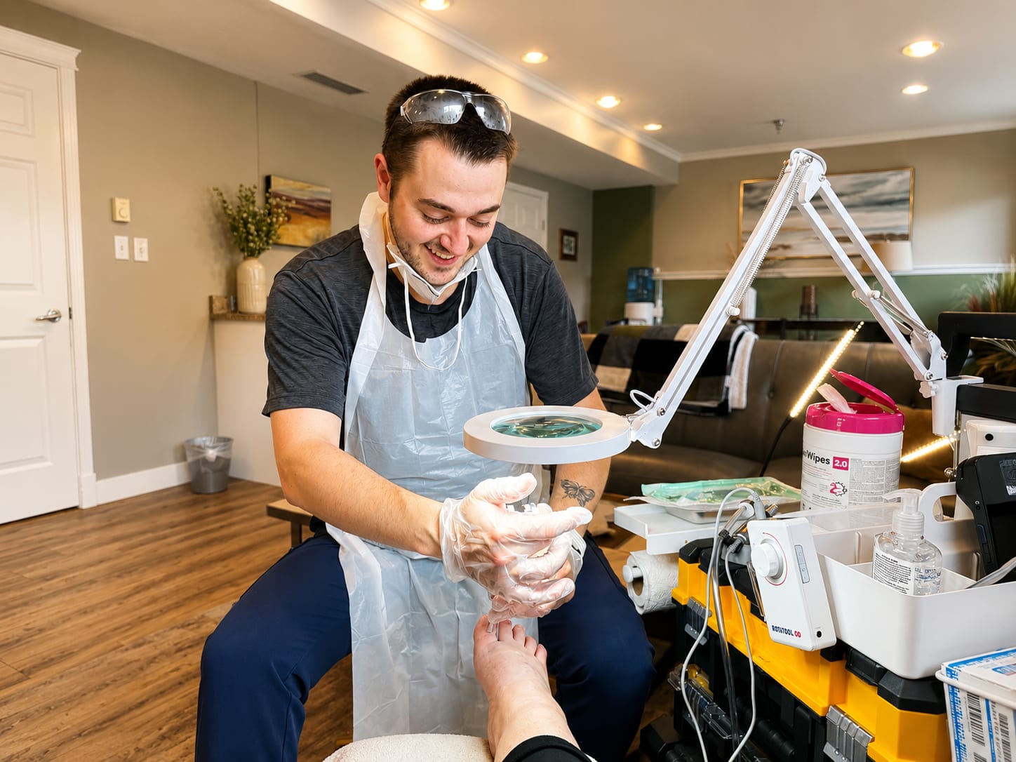 In-home advanced nursing foot care
